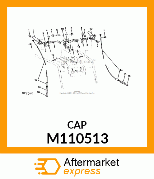 NUT, PUSH 3/8" M110513