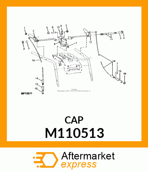 NUT, PUSH 3/8" M110513