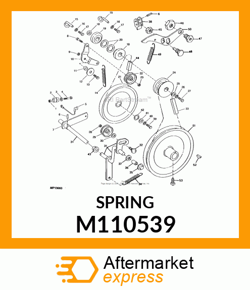 SPRING, IDLER TRACTION DRIVE M110539