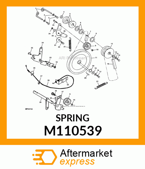 SPRING, IDLER TRACTION DRIVE M110539