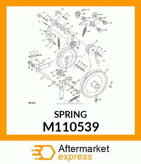 SPRING, IDLER TRACTION DRIVE M110539