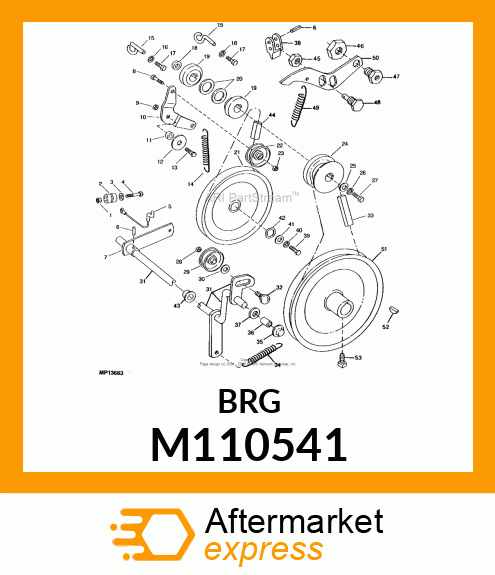 Bearing Flange Clutch Shaf M110541