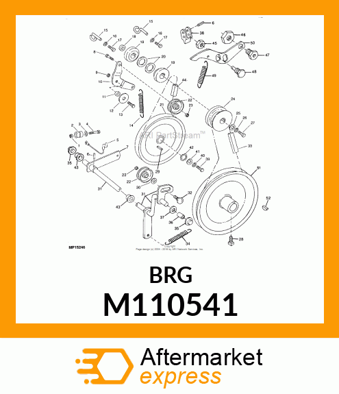 Bearing Flange Clutch Shaf M110541