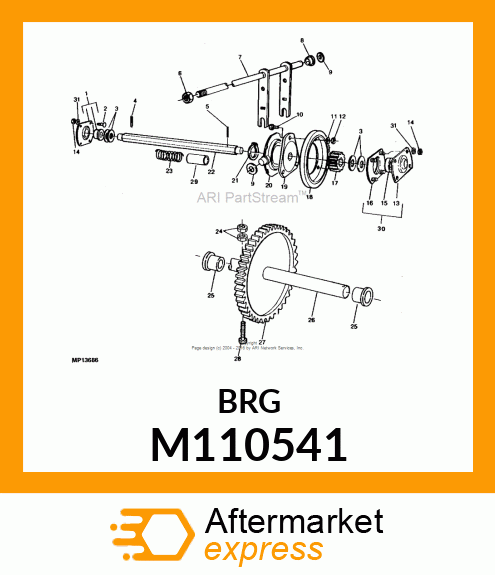 Bearing Flange Clutch Shaf M110541