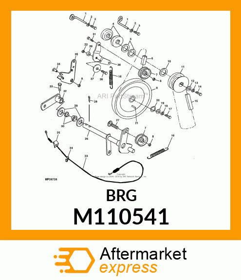 Bearing Flange Clutch Shaf M110541