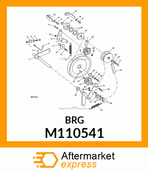 Bearing Flange Clutch Shaf M110541