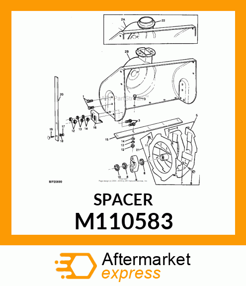 SPACER, SHEARBOLT .250X.468X.200 M110583