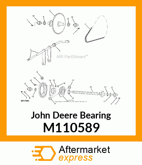 BEARING, TRUNNION 1.25 ID M110589