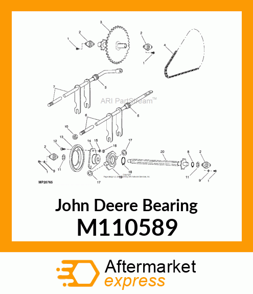 BEARING, TRUNNION 1.25 ID M110589