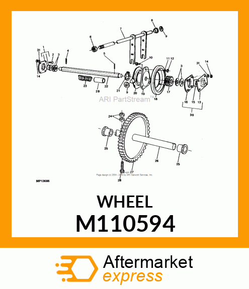 WHEEL, FRICTION DISC 4.375 OD M110594