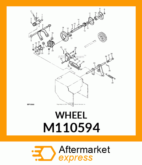 WHEEL, FRICTION DISC 4.375 OD M110594