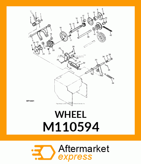 WHEEL, FRICTION DISC 4.375 OD M110594