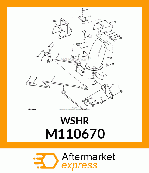 WASHER, FLAT .315 OD M110670