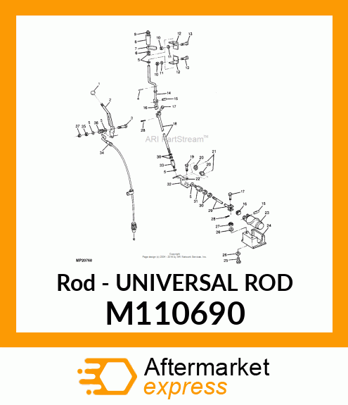 Rod - UNIVERSAL ROD M110690