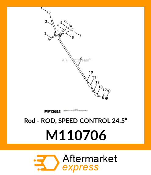Rod - ROD, SPEED CONTROL 24.5" M110706