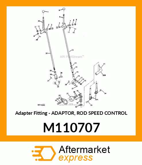 Adapter Fitting - ADAPTOR, ROD SPEED CONTROL M110707