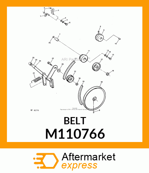 Spare part M110766 + V Belt