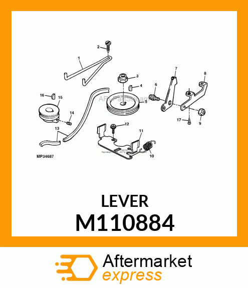 Lever M110884