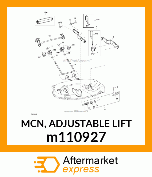 MCN, ADJUSTABLE LIFT m110927