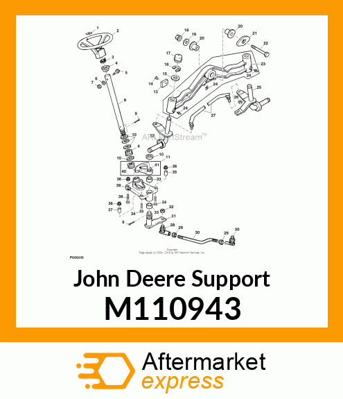 SUPPORT, STEERING GEAR # M110943