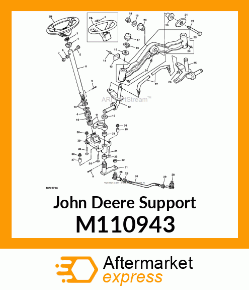 SUPPORT, STEERING GEAR # M110943