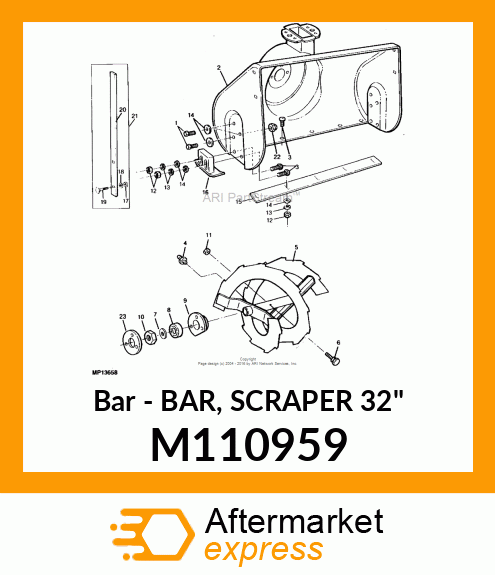 Bar - BAR, SCRAPER 32" M110959