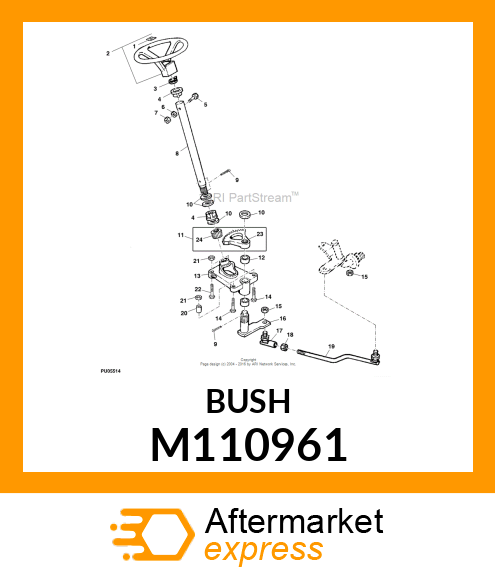 SPACER, SPACER, SECTOR STOP M110961