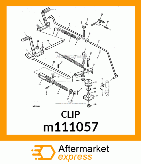 RETAINER, RETAINER, SPRING m111057