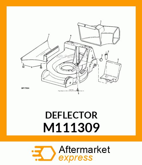 DEFLECTOR, LOWER DISCHARGE M111309