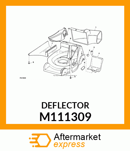 DEFLECTOR, LOWER DISCHARGE M111309