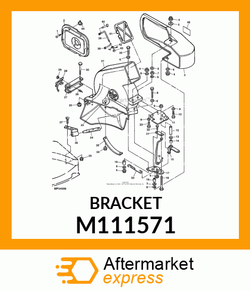 BRACKET, BRACKT LOWR IDLER M173236 M111571