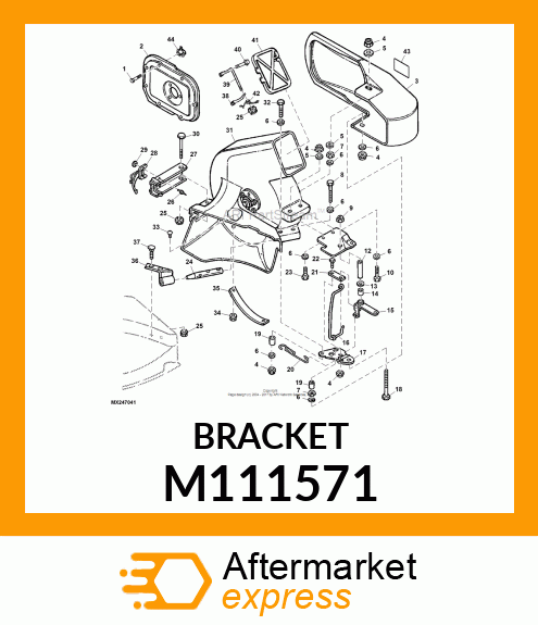 BRACKET, BRACKT LOWR IDLER M173236 M111571