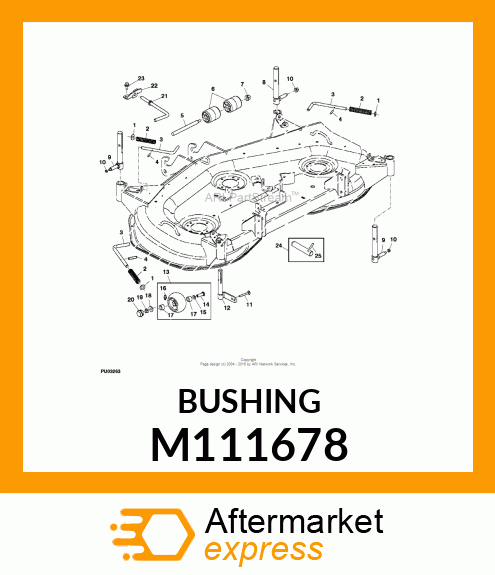 BUSHING, BUSHING, GAGE WHEEL M111678