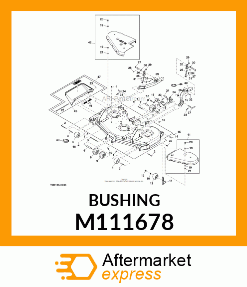 BUSHING, BUSHING, GAGE WHEEL M111678