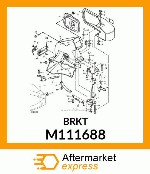 BRACKET, FRONT MOUNT(M162933 PAINT) M111688