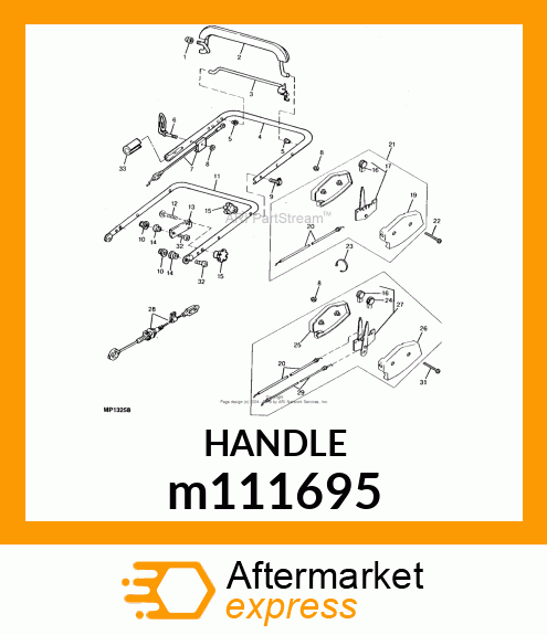 HANDLEBAR, UPPER GT # m111695