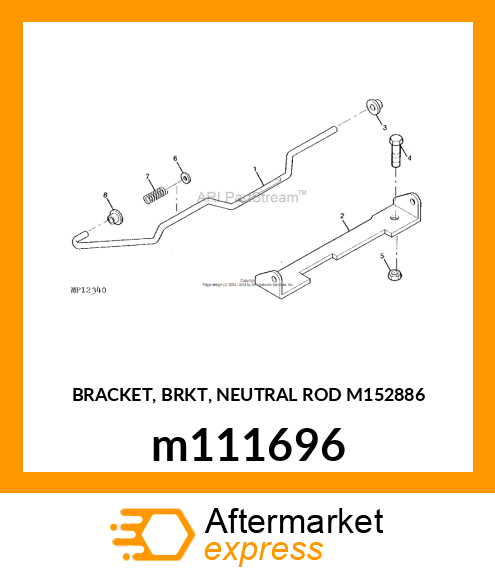 BRACKET, BRKT, NEUTRAL ROD M152886 m111696