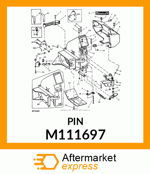 PIN, SUPPORT M111697