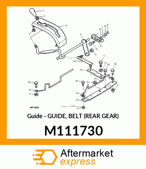 Guide - GUIDE, BELT (REAR GEAR) M111730