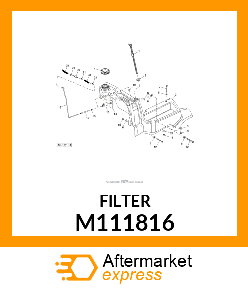 FILTER, FUEL PUMP M111816