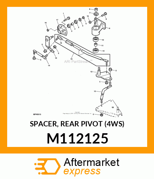 SPACER, REAR PIVOT (4WS) M112125