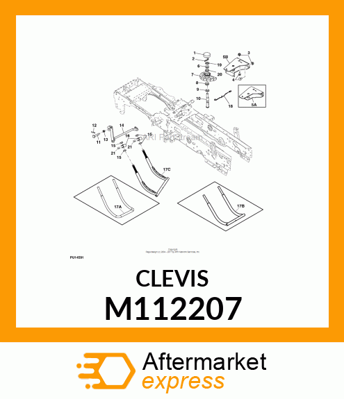 CLEVIS, 48,54,60/E0 178 M112207