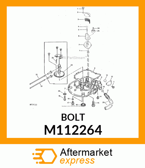 BOLT, ENGINE MOUNTING SPECIAL # M112264