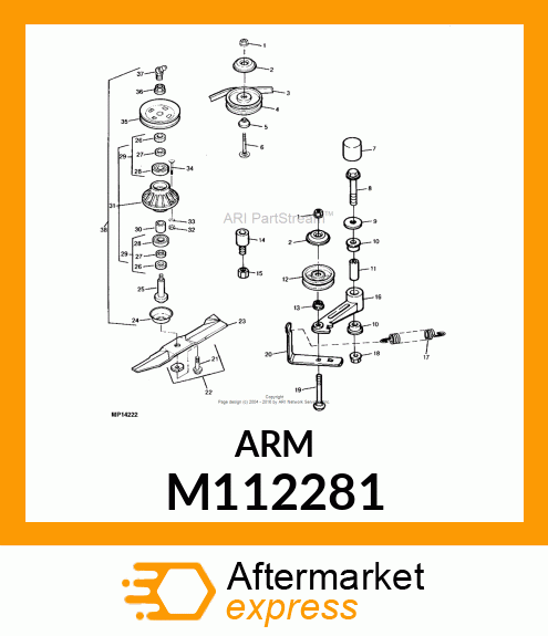 ARM, SECONDARY IDLER M112281