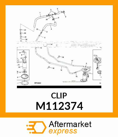 CLIP, CLIP, CONDUIT M112374
