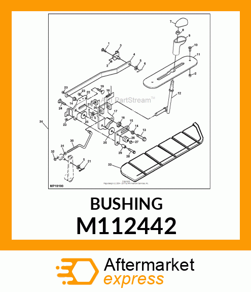 BUSHING, TRACTION ASSIST PULLEY M112442