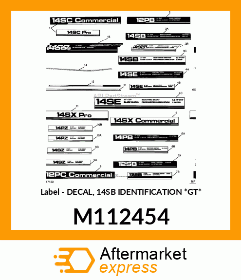 Label M112454