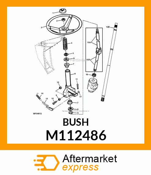 SPACER, TILT STEER M112486