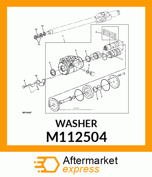 WASHER, WAVE M112504