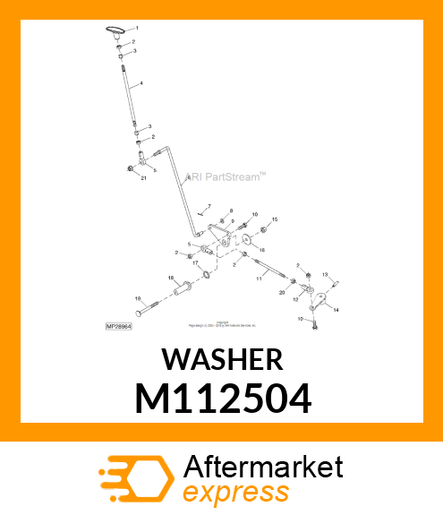 WASHER, WAVE M112504